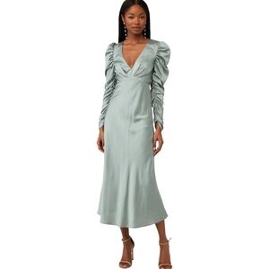 $145 NWT LINE & DOT Maya Dress in Sage size XS